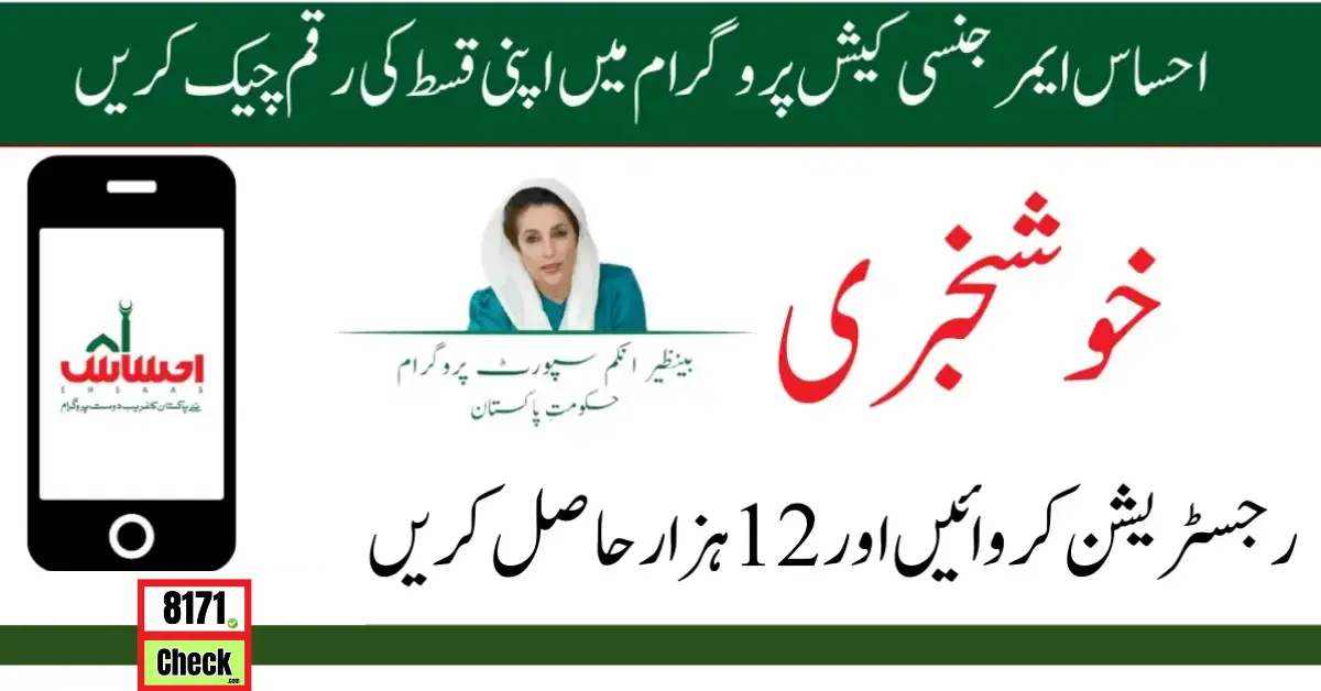 New Payment Check Online 2024 From Ehsaas BISP New Update