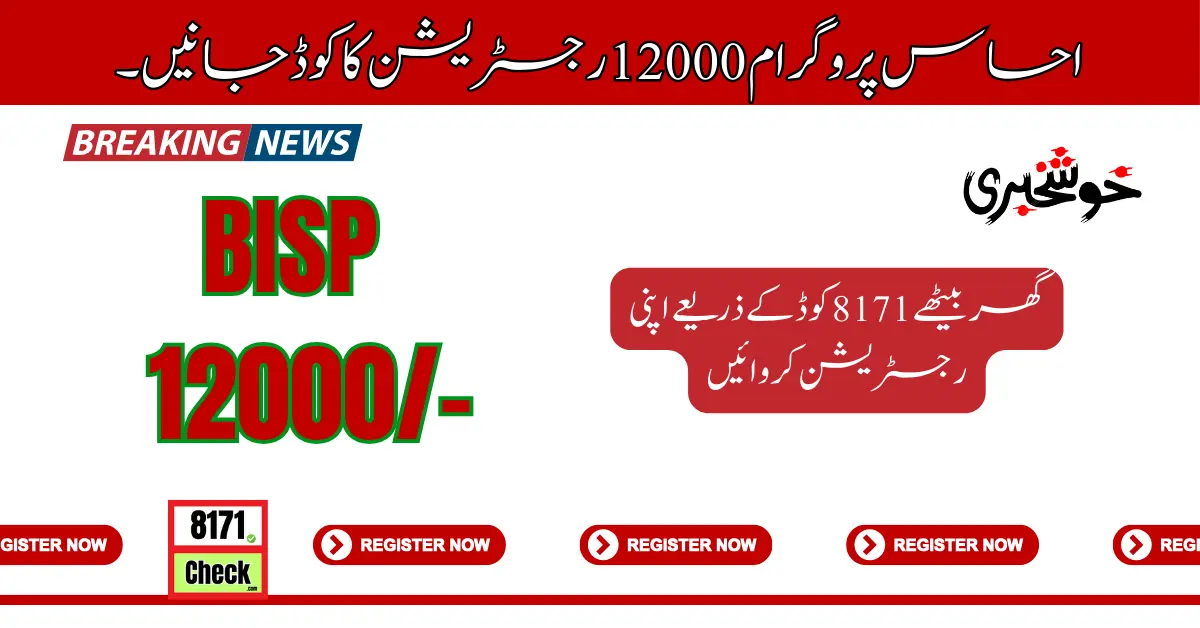 Know The Code For Ehsaas Program 12000 Registration