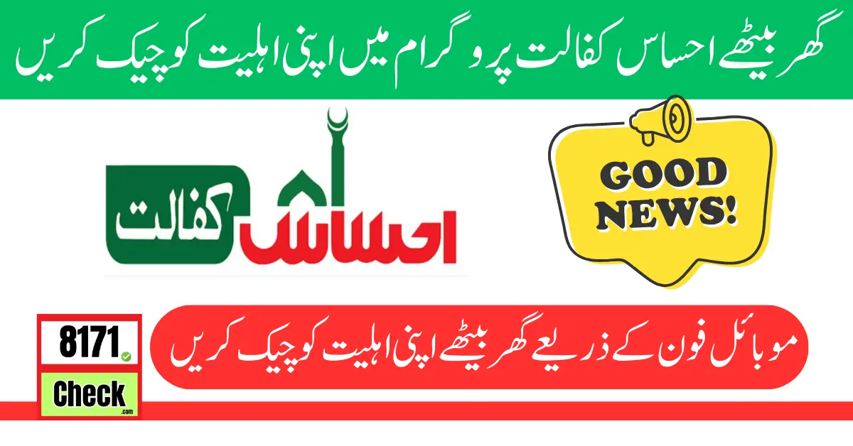 Benazir Ehsaas Program Registration Check by CNIC 2024