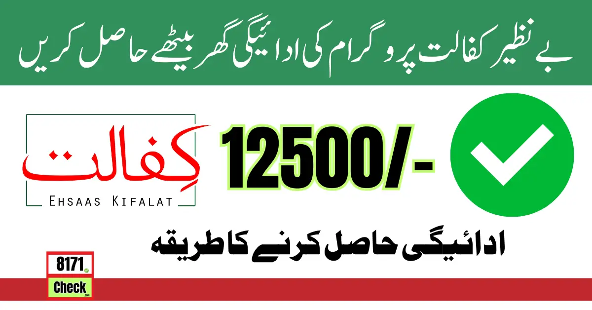 Benazir Kafalaat Payment of 12500 For Deserving People in 2024